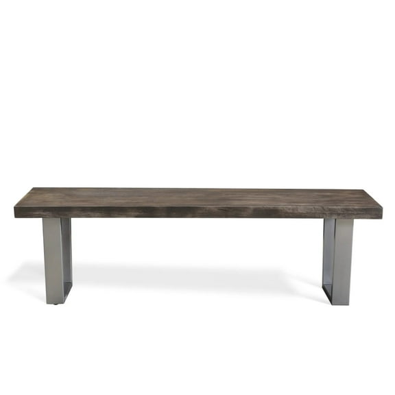 Lark Grey Mango Wood Bench