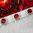 thumbnail image 4 of Castle Fairy Female Men Love Heart Print Black Out Curtains,Happy Valentine's Day Curtains Pack of 2 (42x63 Each),Romantic Angel Wings Bedroom Curtains,Microfiber Bedroom Decor, 4 of 6