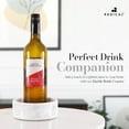 thumbnail image 4 of Radicaln Marble Wine Bottle Coaster 5.5 Inch White Handmade Stone Holder – Classic Wine Coaster for Champagne, Liquor – Dining Table Protection, Countertop Organizer & Elegant Bar Décor, 4 of 6