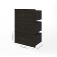 thumbnail image 2 of Bestar Versatile 25" 3 Drawer Set for Shelving Unit in Deep Gray, 2 of 3