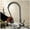 Chrome, variant on Water Kitchen Sink Faucet with Pull Out,2-Function Spray Bubbler Brass Basin Mixer Tap Vanity Faucet Single Handle Cold and Hot Water Deck Mounted Kitchen Sink Taps,Brush Nickel
