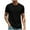 042 Black, variant on Fanxing Men's Polyester Blend Crew Neck Shirts Khaki Short Sleeve T Shirts Summer Tees Gym to Office Essentials M