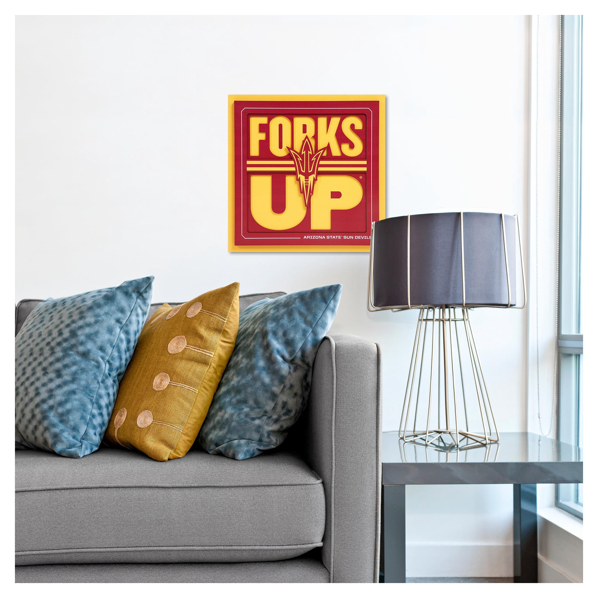 IDNA Arizona State Sun Devils 12" x 12" Slogan Series 3D Wall Art
