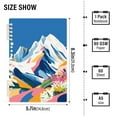thumbnail image 2 of FORMRS 1-Subject Spiral Notebook 8" x 5" College Ruled 60 Refillable Sheet A5 Hard Cover, Abstract Snow Mountain, 2 of 7