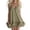 Army Green, variant on Sundresses for Women V-Neck Sleeveless Frilly Tiered Mini Dress Casual Vacation Summer Dress
