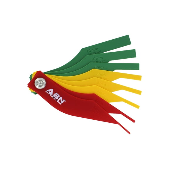 ABN Brake Lining Thickness SAE & Metric Gauge 8 Piece Tool Set