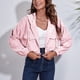 thumbnail image 1 of Pntutb Chaqueta De Pana Con Capucha De Otoño Invierno Para Mujer Chaqueta Corta De Manga Larga Con Hombros Caídos Suelta Retrocesos Pntutb Pntutb-4559, 1 of 8