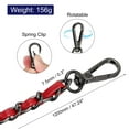 thumbnail image 2 of Purse Chain Strap, 47 Inch Iron Chain Strap Adjustable Chains Replacement for Wallets Clutch Bags Red/Black Tone, 2 of 5