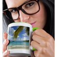 thumbnail image 2 of 3drose, Caribbean, Usvi, St.thomas, Magens Bay-ca37 Cmi0009 - Cindy Miller Hopkins, 11oz Two-tone Green Mug, 2 of 6