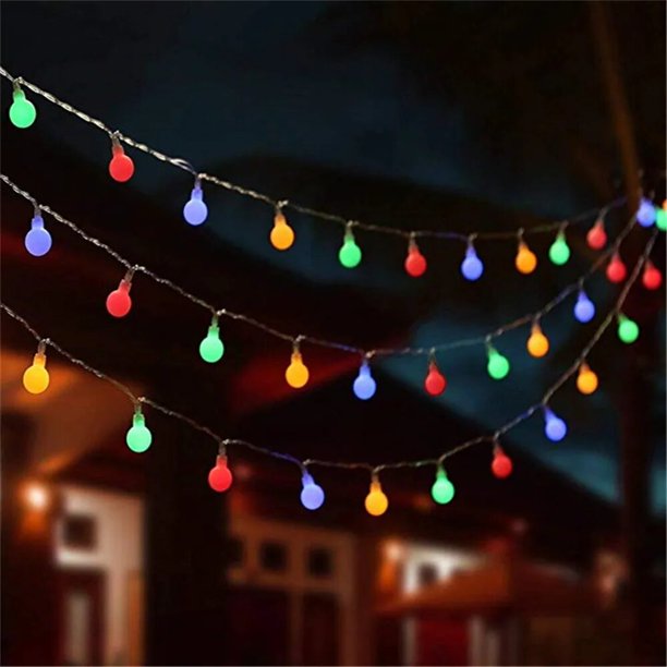 Guirnalda de luces LED con alimentación por USB/batería, lámpara impermeable para exteriores, guirnalda de luces decorativas para Navidad, vacaciones, bodas y fiestas
