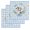 Light Blue, variant on Easter Rabbits Kitchen Dish Towels for Drying Dishes Set of 3, Spring Eggs Tulips Daisy Wreath Bunny Blue Plaid Waffle Weave Microfiber Hand Tea Bathroom Towels Quick Dry & Absorbent Towel 12x12