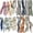 16pcs-a, variant on Multifunctional Fashion Accessories Set, 24-Count Skinny Silk-Like Scarves, Printed Ribbon Accessories for Handbag, Neck & Wrist, Fade-Proof