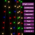 thumbnail image 4 of vidaXL LED Curtain Fairy Lights Outdoor Holiday Hanging Lights with 8 Models, 4 of 21