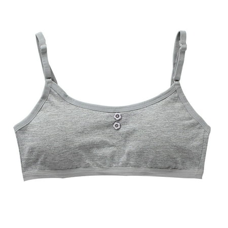

Teen Kids Girls Training Cotton Bras Underwear Lingerie Undies Undercloth Thin Strap Top Sleeveless Vest
