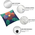thumbnail image 4 of Blueberry Floral Blue Throw Pillow Cover Cozy Accent Pillows Covers Living Room Pillows Decor, 4 of 5