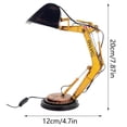 thumbnail image 4 of Excavator Construction Table Lamp, Movable LED Night Light, 1 Count, 7.9 Inch Resin, Yellow Boys Bedroom Desk Decor, Unique Kids Digger Figurine, 4 of 9