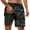 Black, variant on Men's Swim Trunks Summer Casual Camo With Double Layer Inside Pockets Beach Shorts For Men Swim Shorts Black L