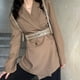 thumbnail image 5 of Corsé cinturón Sunnimix Punk PU Cuero Beige, 5 of 8