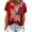 C1-Red, variant on 250th Anniversary Patriotic Shirts Women American Flag Shirt 4th of July Tee Tops V-Neck Short Sleeve Summer T-Shirt X-Large