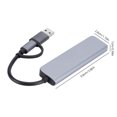 thumbnail image 3 of Tipo-C USB 3.0 Hub Plug and Play USB Hub Expander para computadora PC (5 puertos) Sywqhk Para estrenar, 3 of 3