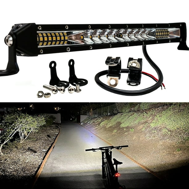 OZUSA EBike LED Light Bar Headlight with Handlebar Clamp for Intense Tazer MX Pro Expert