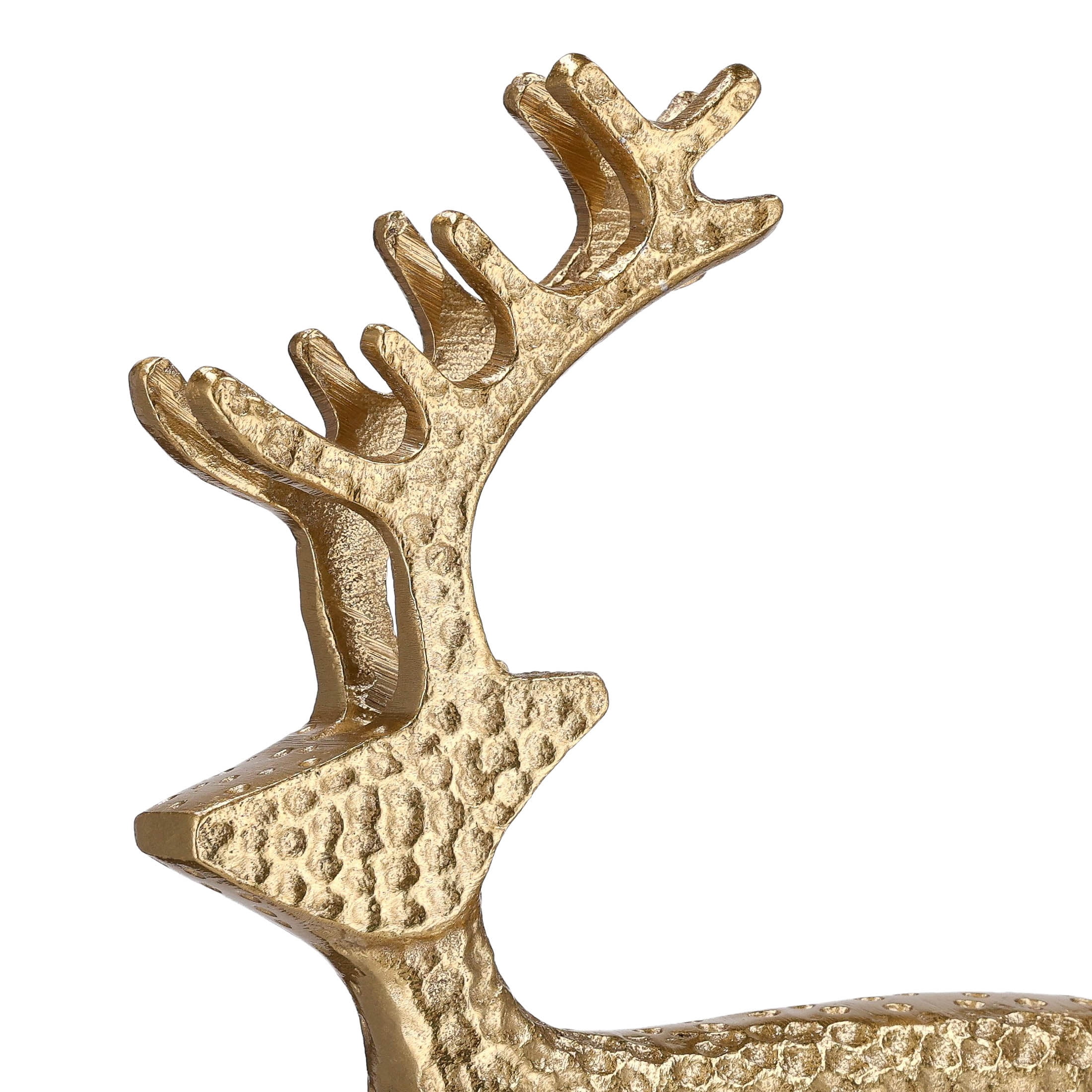 Metal Reindeer Christmas Decoration, Gold, 16", by Holiday Time