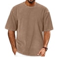 thumbnail image 1 of Camiseta ADOREJOY 2XL oversize vintage lavada color caqui, 1 of 9