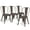 Bronze, variant on YRLLENSDAN Indoor and Outdoor Metal Chairs Set of 4, 18" Seat Height Stackable Modern Dining Chairs with Back, Farmhouse Kitchen Chairs, Dining Room, Bistro and Cafe, Black