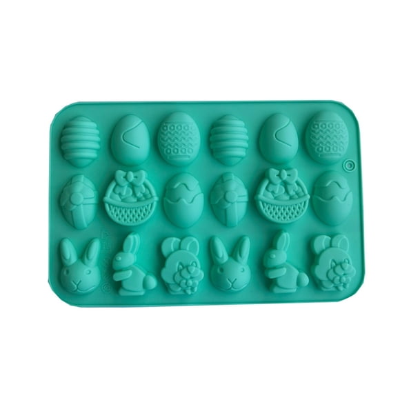 Binwennn Easter Mould Various Bunny Egg Shaped For DIY Baking Cake Chocolate For Easter Themed Party Cake Popping Stand Do It Melting Pot Melting Pot Candy Melts Silicone Lollipop Stand for Big