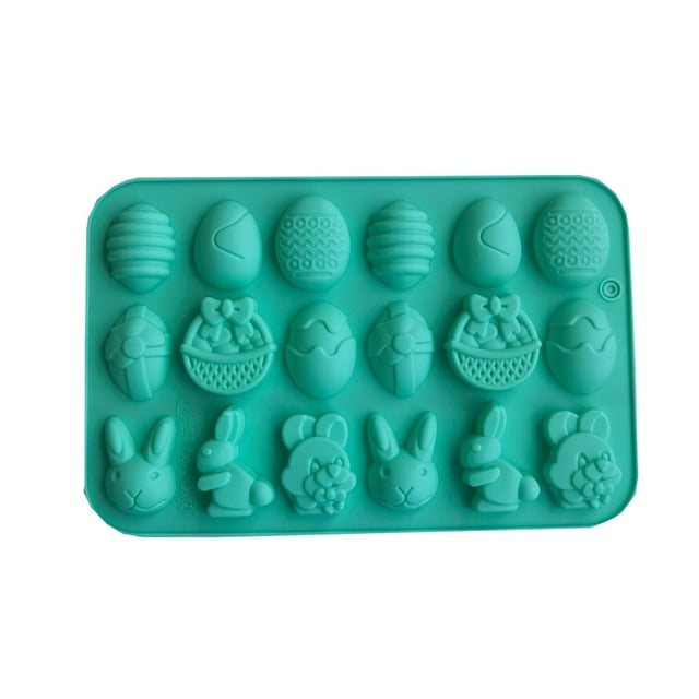 Molde de Pascua con forma de huevo y conejito para hacer pasteles y chocolates de Pascua para fiestas temáticas