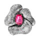 thumbnail image 2 of Broche para mujer Strade Fareast Limited prendedor de solapa moderno Rojo, 2 of 8