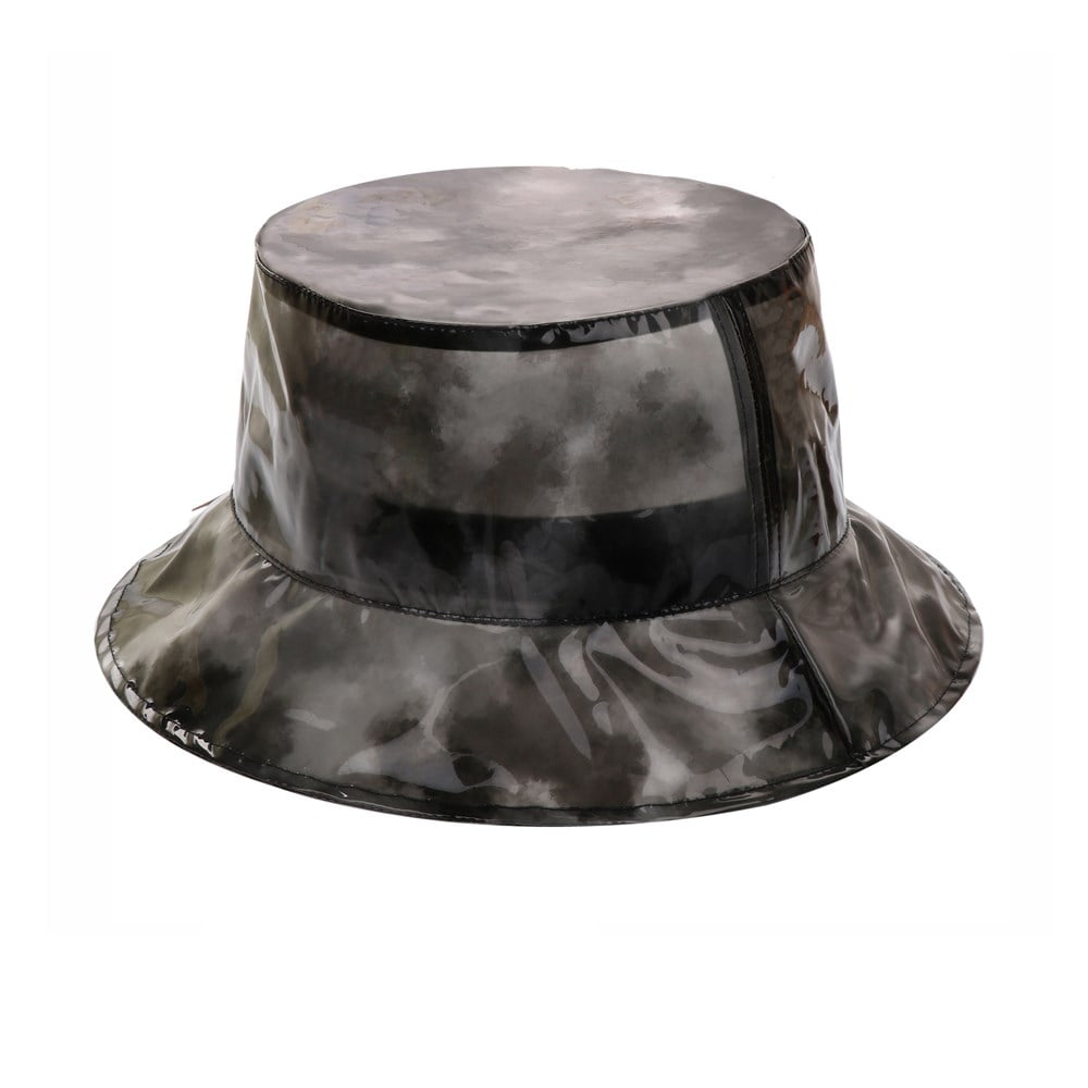 Black Vintage Ultra Stylish Unisex PVC Fashion Trilby Hat