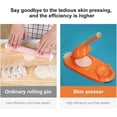 thumbnail image 4 of 2 In 1 Multicolor Dumpling Maker, Plastic Manual Tortilla Dough Presser, Press Mold Maker with Dough Cutter, DIY Kitchen Gadgets for Empanada, Dumpling, Pierogi & Hand Pie, 4 of 5