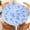 Blue Daisy, variant on Waterproof Round Tablecloth with Elastic Edge, Fitted Round Table Cover Wipeable Summer Tablecover Fits Tables up to 36”-65“ for Kitchen Picnic Party