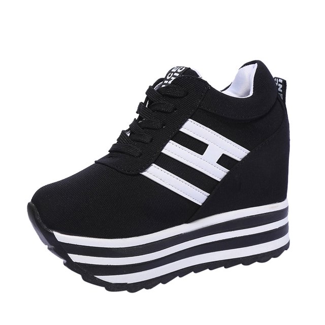 iOPQO Women's casual shoes Fashion Women's Casual Lace Up Sneaker