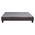 thumbnail image 3 of Bowery Hill Transitional Faux Leather Fabric King Platform Bed in Brown, 3 of 10