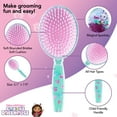 thumbnail image 3 of Gabby's Dollhouse Hair Brush with Magical Sparkling Stars Confetti Hair Brush - Kids Hair Brush Ages 3+, 3 of 7