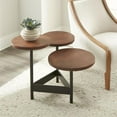 thumbnail image 4 of Agra Cherry Wood and Iron Base Accent Side Table, 4 of 4