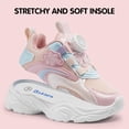 thumbnail image 4 of BABAYA Toddler Girls Sneakers Casual Slip on Walking Athletic Shoes with Rotating Buckle, 4 of 10
