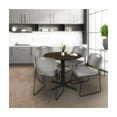 thumbnail image 5 of Regency Cain Small 30 in. Round X-Base Breakroom Table- Neo Walnut, 5 of 6