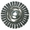 Stringer Bead Wheel Brush, 7 in D x 3/6 in W, 0.02 in, Carbon Steel