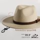 thumbnail image 2 of Womens Mens Wide Brim Straw Panama Hat Fedora Summer Beach Sun Hat UPF Straw Hat for Women, 2 of 5
