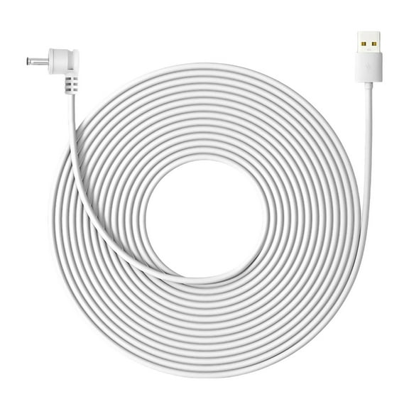 Extended Length Power Cable for Indoor and Outdoor Camera Installation