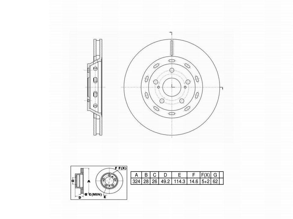 Winstop Brake Kits, Front WSK910, Toyota Venza 2016-2009