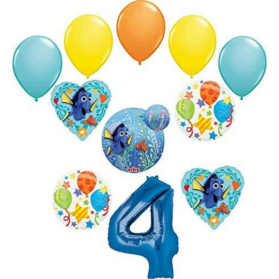 Finding Dory 4th Birthday Party Supplies Balloon Bouquet Decorations