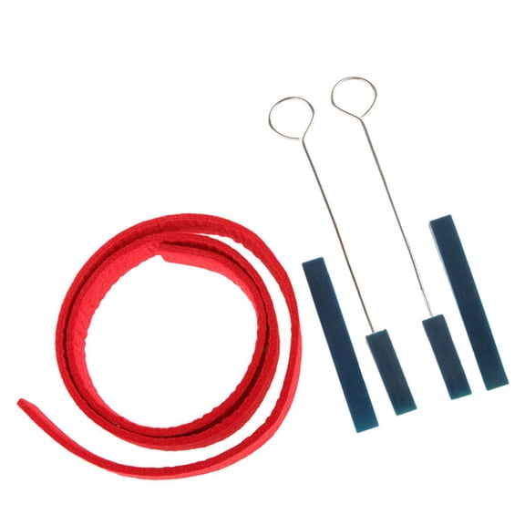 5 Pieces Piano Tuner Professional Piano Including Mute Temperament Strip Rubber Mutes With Handles Set