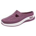 thumbnail image 2 of YHAJDS Women's Slip On Sandals Closed Toe Half Slip Breathable Mesh Soft Sole Indoor Outdoor Home Daily, 2 of 10