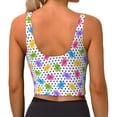 thumbnail image 3 of Lsque Bear And Polka Dot Printed Women'S Sports Bra, Compression, Moisture Wicking, High-Impact Sports Bra For Women,Supportive sports bra-X-Large, 3 of 9