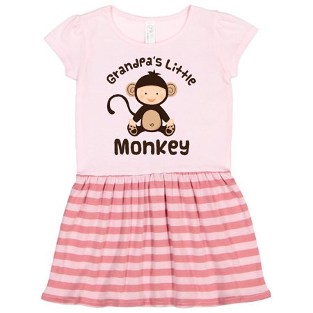 

Inktastic Grandpas Little Monkey Gift Toddler Girl Dress