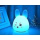 thumbnail image 3 of Nachtlicht , Silikon Led Nachttischlampe Mit 7 Beleuchtung Touch ,tragbare Usb-ladeversion Kaninchen-nachtlichts Fr Babyzimmer,schlafzimmer, Wohnrume,, 3 of 5